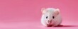 © Viktor - A white rat sits atop a pink backdrop, its eyes fixed on the camera against a matching pink surface