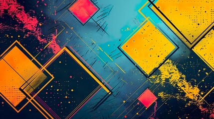 Wall Mural - Animated art style background for digital download made with Ai generative technology