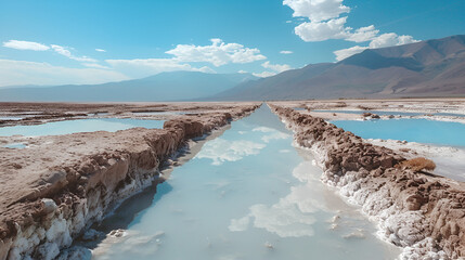 Wall Mural - The Salinas Grandes in Jujuy, Argentina.