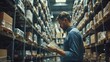 © Natali - The warehouse worker with tablet