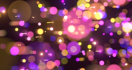 Poster - Neon light wave background, 3d Rendering