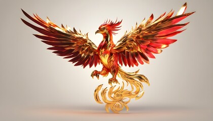 Sticker - A view of a mythical Phoenix