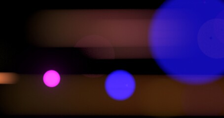 Poster - Neon light wave background, 3d Rendering