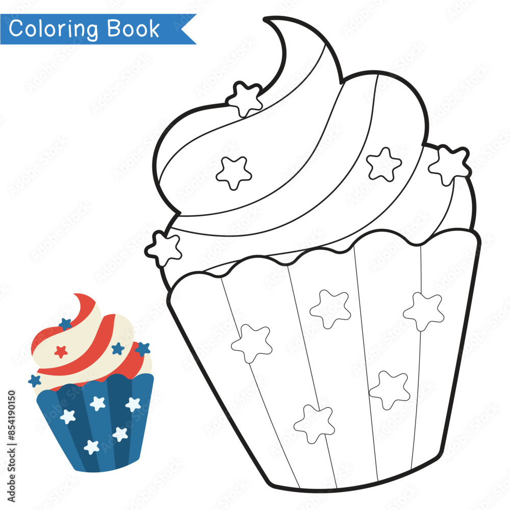 Independence Day USA coloring page. Coloring activity for children ...