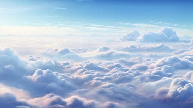 Amazing view of the clouds from above. So peaceful and serene.