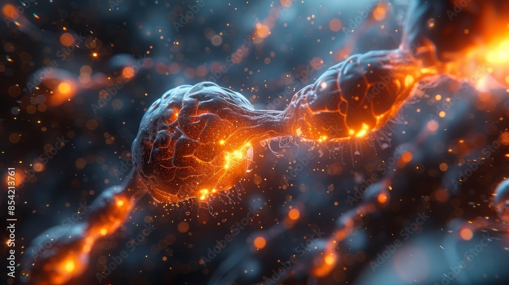 Showcase the process of neurogenesis in the brain, illustrating how ...