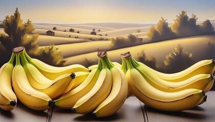 Wall Mural - illustration of bananas