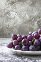Wall Mural - fresh juicy grapes in a plate Generative AI