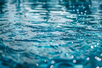 Aufkleber - Artistic close-up shot of water ripples creating a mesmerizing texture pattern
