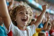 © ChaoticMind - Enthusiastic young soccer fan cheering in a crowd