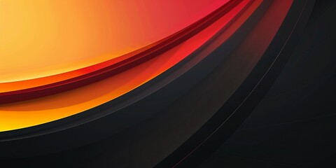 Wall Mural - Abstract curves of German flag colors in gradient form, German flag concept