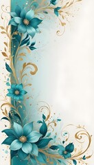 Poster - fancy floral background texture wallpaper pattern