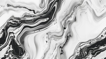 Poster - Marble pattern Seamless abstract design in monochrome
