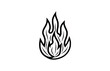 © Md Mojammel - Fire black icon, isolated on white background. Vector illustration.
