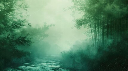 Wall Mural - background of tao inspired blurriness