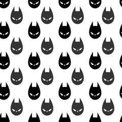 Poster - seamless pattern of abstract halloween background with bat. illustration.