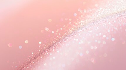 Wall Mural - Light pink gradient with fine glitter, mid-angle view, subtle shimmer, elegant and glamorous 