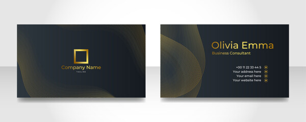 Wall Mural - Minimal modern business card design