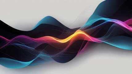Aufkleber - Design an abstract background featuring a digital waveform or signal graph, representing data transmission