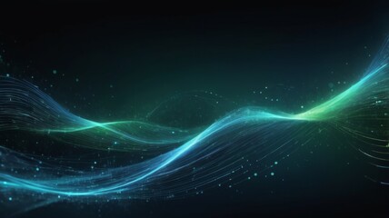 Aufkleber - abstract background featuring digital data streams flowing across the screen