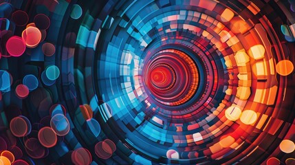 Poster - Automated creation of circular colorful patterns