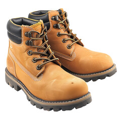 Construction worker boots isolate on trasparency background PNG