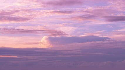 Wall Mural - Violet purple sky in morning scenery Vibrant colorful blue sky summer time on sunrise. Natural beautiful landscape. Beauty purple sky romantic dramatic landscape cloudy outdoor paradise in sunset