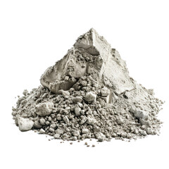 Cement dust pile isolate on transparency background PNG