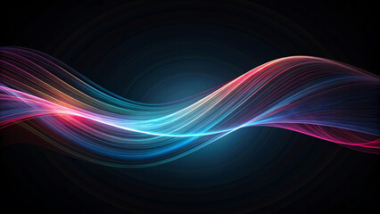 Wall Mural - abstract wave background