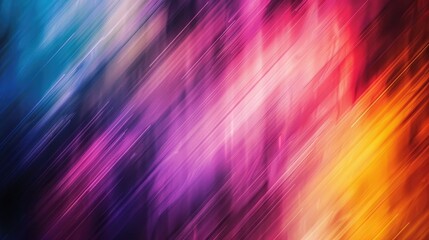 Artistic representation of colorful abstract gradient blurring in graphic design