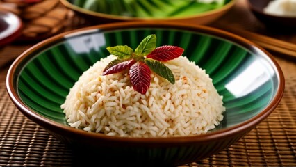  Deliciously crafted rice art on a plate