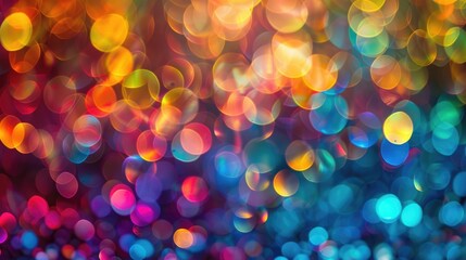 Wall Mural - Background featuring colorful bokeh