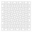 © madaniaart - Puzzle Grid Outline. Puzzle Template for Kids Worksheet.