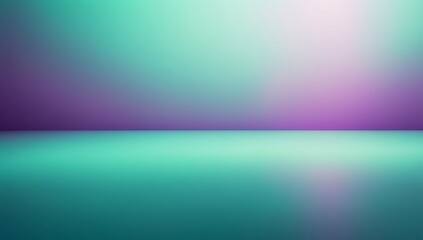 Canvas Print - An abstract gradient background with a soft, blended transition from a light purple to a mint green color