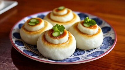 Wall Mural -  Deliciously baked bread rolls ready to be savored