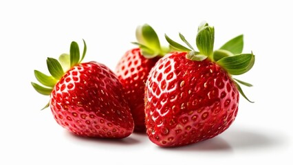 Wall Mural -  Fresh and ripe strawberries ready for a delicious treat