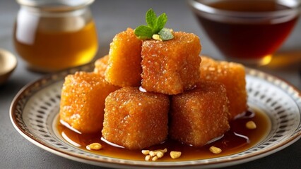  Deliciously goldenbrown fried treats with a sweet glaze