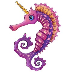 Wall Mural - Seahorse edgy fashion