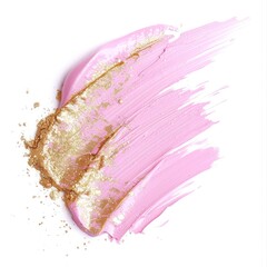 Sticker - Light pink abstract cosmetics glitter paint.