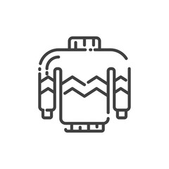 Poster - Sweater Outline Icon - Autumn Season Icon Vector Illustration Design