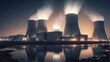 © Sahaidachnyi Roman - Rendering of a nuclear power plant with floating turbines and air coolers