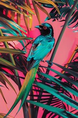 Poster - risograph of tropical bird