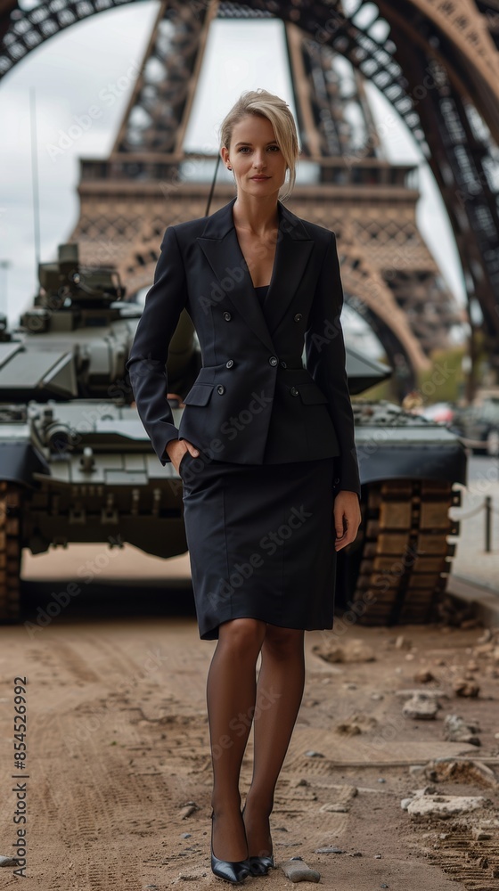 T-90m tank, AFD leader Alice weidel, Alice Weidel is standing under the ...