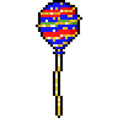 Pixel art cartoon fantasy christmas balloon 2