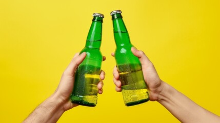 Wall Mural - The Green Beer Bottles