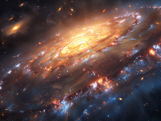 stars and nebula