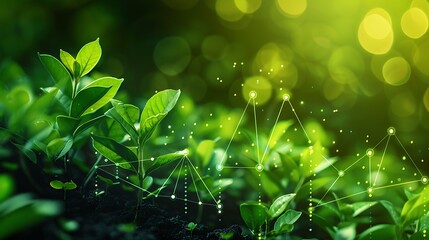 Wall Mural - sustainable green energy concept graphic
