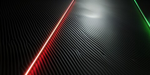 a carbon fiber background with one black and one green, red line, 2:1, banner website, ads banner, landing page, industrial carbon  black wallpaper