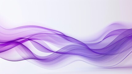 Wall Mural - Abstract Vibrant Purple Waves Symbolizing Movement and Energy with Ample Copy Space