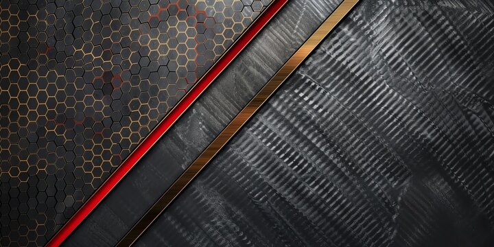 wallpaper carbon black red gold elegant futuristic